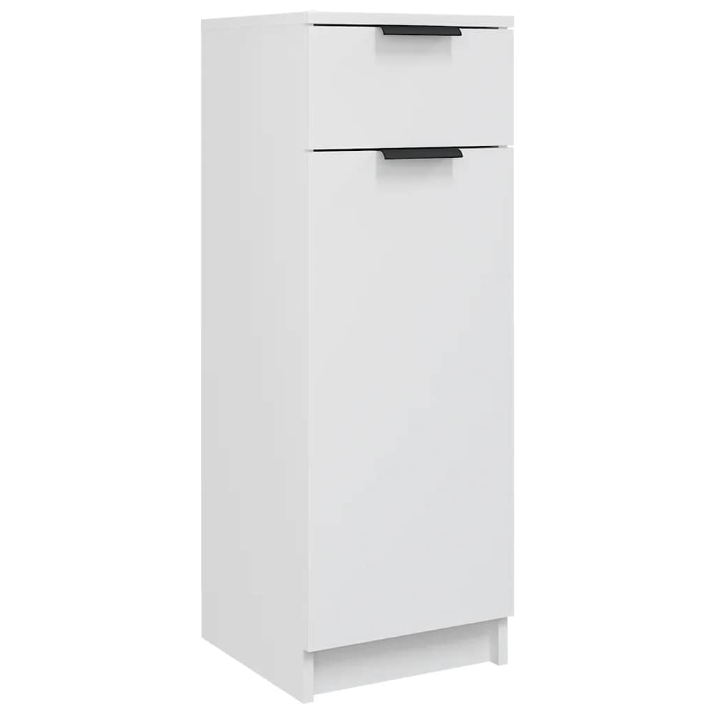 Bathroom Cabinet White 32x33.5x90 cm Engineered Wood